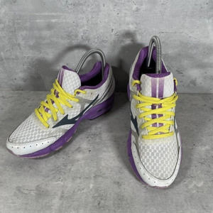 Mizuno Women's Wave Rider 17 Running Shoes Silver Purple Sneakers‎ Size 6.5 EUC